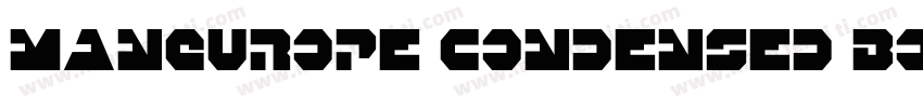 MANEurope Condensed Bold字体转换